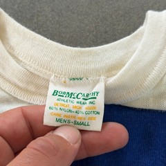Vintage 60s Hockey Baseball Jersey Brentwood Optimist 3/4 Sleeve True 18.5×24