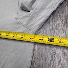 Wellen Mens Gray Henley Neck Long Sleeve 2 Button Comfy Regular T-Shirt Size XL