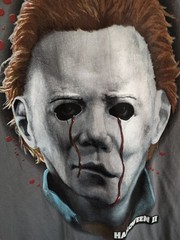 New Halloween 2 Michael Meyers T-shirt Men’s Size Small 34/36 Mask Gray NWT