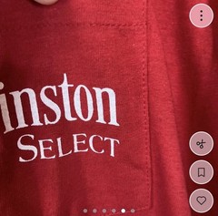 American Born Winston Select Red Graphic Eagle Pocket Cotton Men’s T-Shirt L
