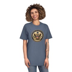 Funny Cat T Shirt United States of Feline Authority Vintage Seal Unisex Tee