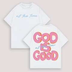Men’s & Women’s Oversized T-Shirt GOD IS GOOD Double-Sided Graphic Print