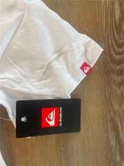 New Quiksilver Dream Sessions 100% Cotton Surf T shirt M White Men’s
