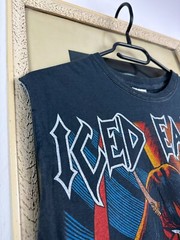 Vintage Iced Earth Band Shirt Sleveless rare Hype Tee Over Print Size S