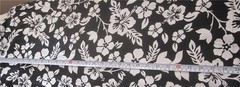 Men’s Awesome Black & White Hibiscus Aloha Hawaiian Shirt NWT Sz Large George