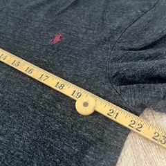 Polo Ralph Lauren Shirt Mens Large Custom Slim Fit Charcoal Grey Top Tee
