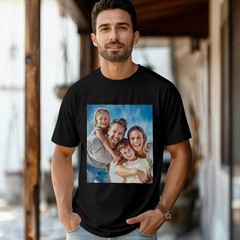 Custom Team T-Shirt Upload Logo Photo Text Front Back Cotton Tee