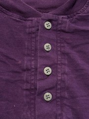 Vintage Russell Athletic High Cotton Long Sleeve Henley Shirt Purple