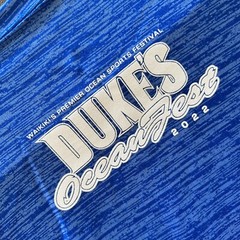 Duke’s Waikiki Surf Shirt Adult S Rash Guard Ocean Mile Swim 2002 OCC 1094