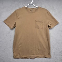 Duluth Shirt Men L Brown Short Sleeve Crew Neck Standard Fit Pocket Longtail Tee