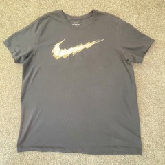 Nike Mens Graphic T-Shirt Lot of 2 Blue Just Do It Black Swoosh XL AR5006-403