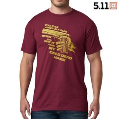 5.11 Tactical Cold Dead Hand 45 T-Shirt (L)- Maroon