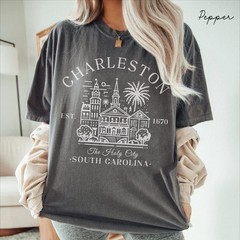 Charleston Unisex Shirt Travel Gift South Carolina Trip Lovers Souvenir Tee