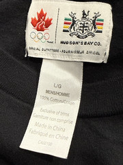 Vintage Hudson’s Bay Co ‘Canada’ Winter Olympics Tee Men’s Sz Large Bankrupt HBC