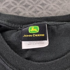 John Deere T Shirt Everything is Negotiable Except My Tractor Black Men XL