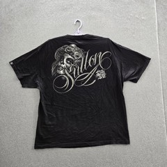 Sullen Men Shirt 2XL Black Graphic Sugar Skull Tee Print