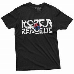 South Korea T-shirt Korean Republic Shirt Flag Coat of arms Football Soccer Tee