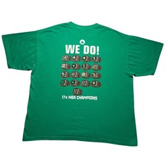 Boston Celtics Got Rings 2008 NBA Champions T Shirt Mens XL Green 17x Champs NBA