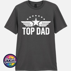 Classic Top Dad Tee Funny Dad T Shirt Retro Print Father’s Day Gift for Dad Tee