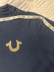 Men’s True Religion Black/Gold T-shirt Size Large See Pics