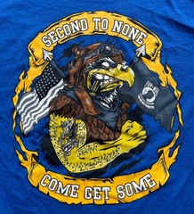 USAF 322nd Training Squadron T-Shirt Men’s Size MED Blue Second To None Get Some