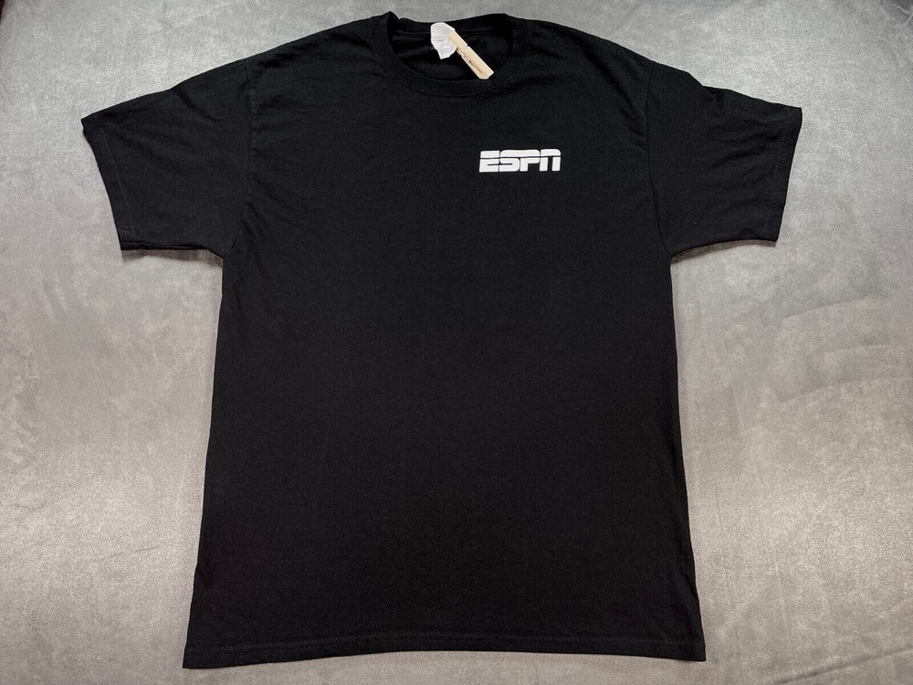 ESPN Large Black Hanes Disney 30 for 30 documentary Sports show interviews Shirt
