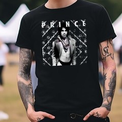 Prince Black Band T-Shirt S-3XL