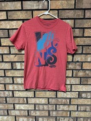 Vans Off The Wall Mens Red TShirt Shirt Small – Flaw W/ Ripped Seam As Pictured