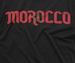 Morocco T-shirt Kingdom of Morocco Flag Tee Mens Shirt Patriotic National Tee