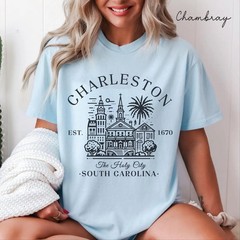 Charleston Unisex Shirt Travel Gift South Carolina Trip Lovers Souvenir Tee