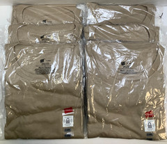Hanes 5170 Men’s Ecosmart Short Sleeve Tee, XL, Pebble, 6pk