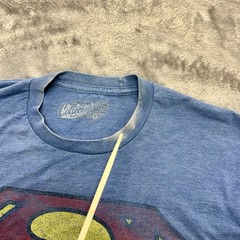 Vintage Old Navy Collectabilitees Mens M Superman Logo Blue Short Sleeve Tee