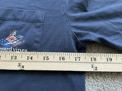 Vineyard Vines Mens X Small T Shirt Blue USA Patriotic Logo Preppy Casual