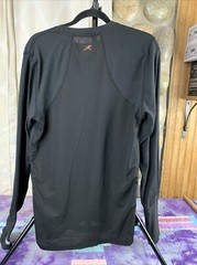Terramar Mens Medium Black Long Sleeve Poly Base Layer Shirt
