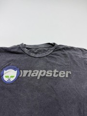 Napster Shirt Mens XL Gray Logo Graphic Tee Tagless Y2K Internet Music Retro