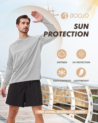 Men’s Long Sleeve Shirts 7 Pack Quick Dry UV UPF Fishing Workout Gym