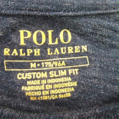 Polo Ralph Lauren Shirt Mens Medium Short Sleeve Crew Neck Custom Slim Fit Blue