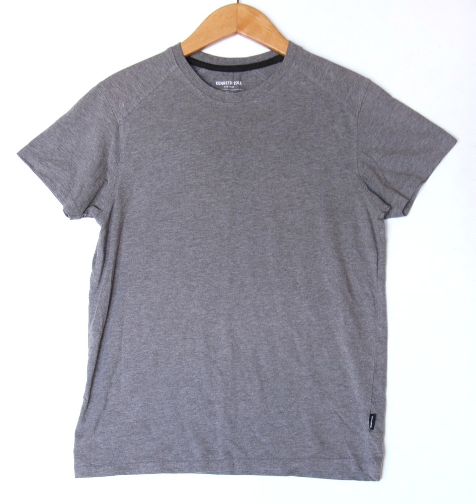 Kenneth Cole Organic Cotton Blend Gray T-Shirt Timeless Sustainable – Men’s S