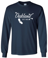 Oakland California State T-Shirt Graphic Tee Unisex Apparel Custom Text 