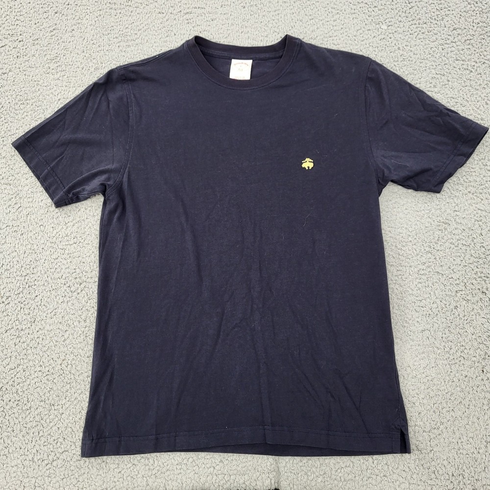 Brooks Brothers 346 Shirt Mens Small Black Golden Fleece Logo Embroidered