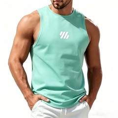 Men’s Casual Fitness Tank Top Sportswear Sleeveless Mesh Breathable Sports Vest