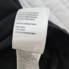 Calvin Klein Raglan Sleeve Button T-Shirt Men’s Medium Black & White EUC LN