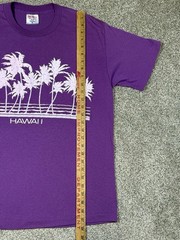 Vintage Hawaii T Shirt XL Purple Made USA Palm Tree Tee Select-T Tee Jays