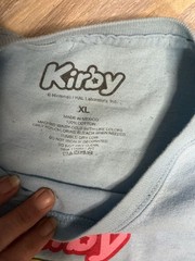 Nintendo Kirby Star Wand Light Blue Graphic T-Shirt XL