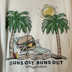 Vineyard Vines Suns Out Buns Out Shirt 3XB Big Tall Burger Summer Pocket BG1
