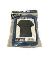 Brisco Brands Comfortable Short Sleeve Blue T-Shirt Adult 3X-Large NIB