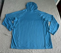 Habit Hooded Shirt Men’s 2XL Blue Hooded Performance Wicking UPF Stretch *Flaw