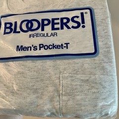 VTG 1991 Bloopers Irregular Men’s Pocket T Shirt Size XXL Heather Gray NOS FOL