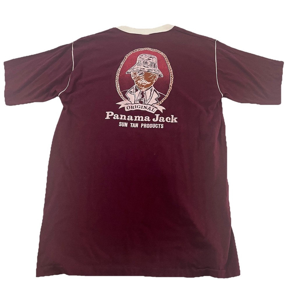 Vintage 80’s Panama Jack T-Shirt 50/50 USA (XL Runs Small) Beach Surfing 9946