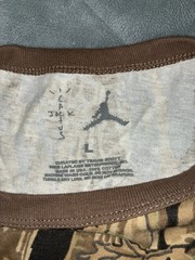 Travis Scott Cactus Jack Jordan“Highest” Brown Camo T-Shirt Mens Sz L Streetwear